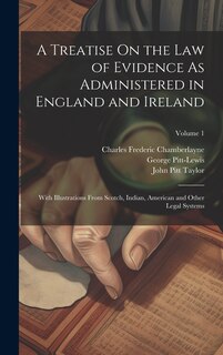 Front cover_A Treatise On the Law of Evidence As Administered in England and Ireland