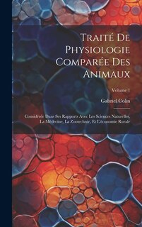 Front cover_Traité De Physiologie Comparée Des Animaux