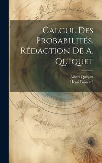 Front cover_Calcul des probabilités. Rédaction de A. Quiquet
