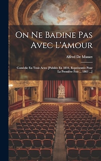 Front cover_On Ne Badine Pas Avec L'Amour