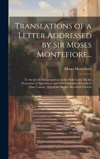 Couverture_Translations of a Letter Addressed by Sir Moses Montefiore...