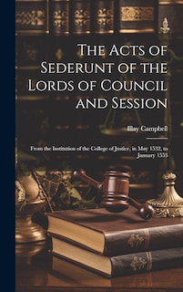 Couverture_The Acts of Sederunt of the Lords of Council and Session