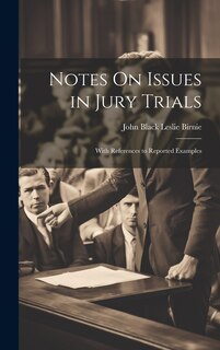 Couverture_Notes On Issues in Jury Trials
