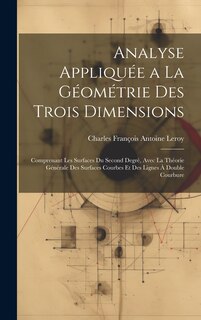 Front cover_Analyse Appliquée a La Géométrie Des Trois Dimensions