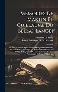 Front cover_Memoires De Martin Et Guillaume Du Bellai-Langei