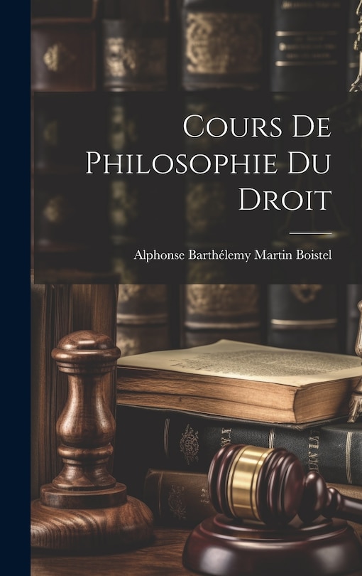 Couverture_Cours De Philosophie Du Droit