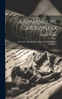 Front cover_Germanische Casussyntax