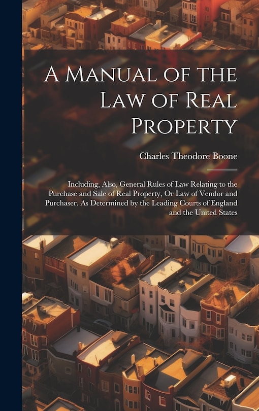 Front cover_A Manual of the Law of Real Property