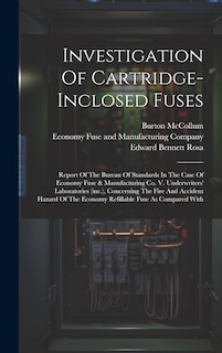 Front cover_Investigation Of Cartridge-inclosed Fuses