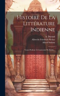 Front cover_Histoire De La Littérature Indienne
