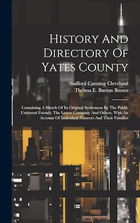Front cover_History And Directory Of Yates County