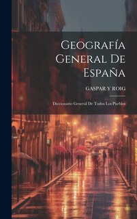 Front cover_Geografía General De España