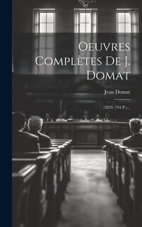 Front cover_Oeuvres Complètes De J. Domat
