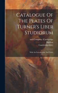 Front cover_Catalogue Of The Plates Of Turner's Liber Studiorum