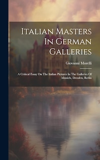 Front cover_Italian Masters In German Galleries