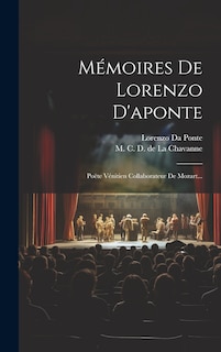 Front cover_Mémoires De Lorenzo D'aponte