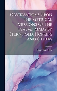 Front cover_Observations Upon The Metrical Versions Of The Psalms, Made By Sternhold, Hopkins And Others