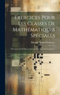 Front cover_Exercices Pour Les Classes De Mathématiques Spéciales