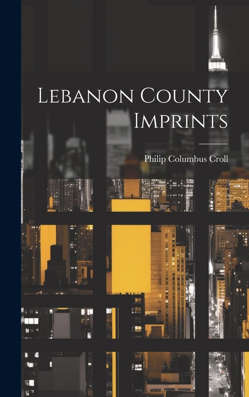 Front cover_Lebanon County Imprints