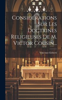 Front cover_Considérations Sur Les Doctrines Religieuses De M. Victor Cousin...