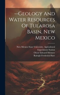Front cover_--geology And Water Resources Of Tularosa Basin, New Mexico