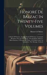 Front cover_Honoré De Balzac In Twenty-five Volumes