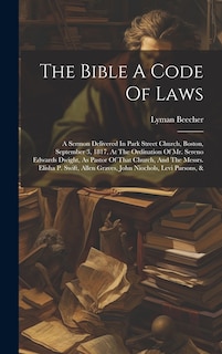 Front cover_The Bible A Code Of Laws