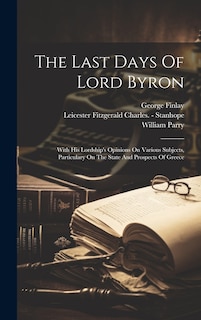 Couverture_The Last Days Of Lord Byron