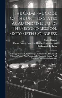 Couverture_The Criminal Code Of The United States As Amended During The Second Session, Sixty-fifth Congress