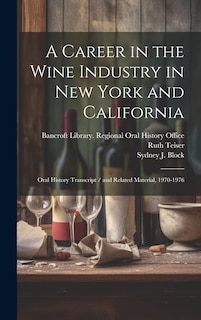 Couverture_A Career in the Wine Industry in New York and California
