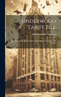 Front cover_Underwood Tariff Bill