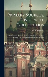 Couverture_Primary Sources, Historical Collections