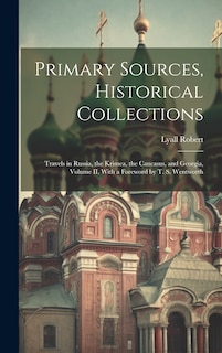 Couverture_Primary Sources, Historical Collections