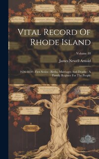 Front cover_Vital Record Of Rhode Island