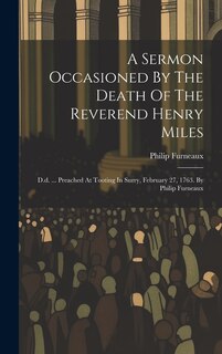Front cover_A Sermon Occasioned By The Death Of The Reverend Henry Miles