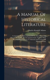 Couverture_A Manual Of Historical Literature