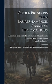 Couverture_Codex Principis Olim Laureshamensis Abbatiae Diplomaticus
