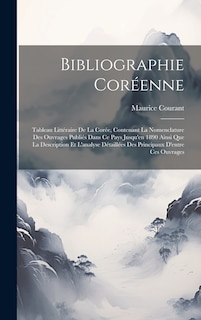 Couverture_Bibliographie Coréenne