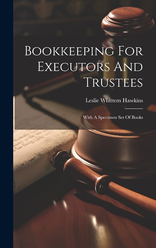 Couverture_Bookkeeping For Executors And Trustees