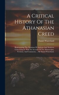 Front cover_A Critical History Of The Athanasian Creed