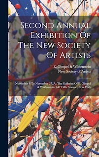 Front cover_Second Annual Exhibition Of The New Society Of Artists