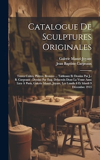 Front cover_Catalogue De Sculptures Originales