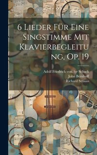 Front cover_6 Lieder Für Eine Singstimme Mit Klavierbegleitung, Op. 19