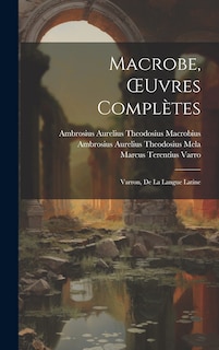 Couverture_Macrobe, OEuvres Complètes