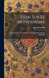 Couverture_Essai Sur Le Montanisme