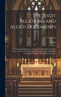 Couverture_The Jesuit Relations and Allied Documents