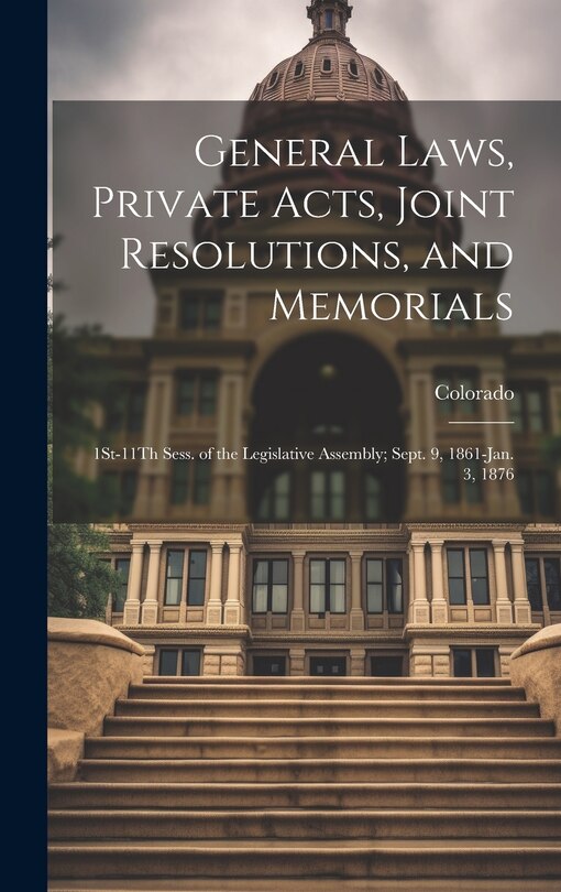 Front cover_General Laws, Private Acts, Joint Resolutions, and Memorials
