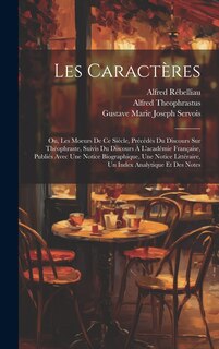 Front cover_Les Caractères