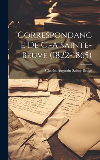 Front cover_Correspondance De C.-A Sainte-Beuve (1822-1865)