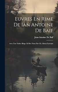 Couverture_Euvres En Rime De Ian Antoine De Baif